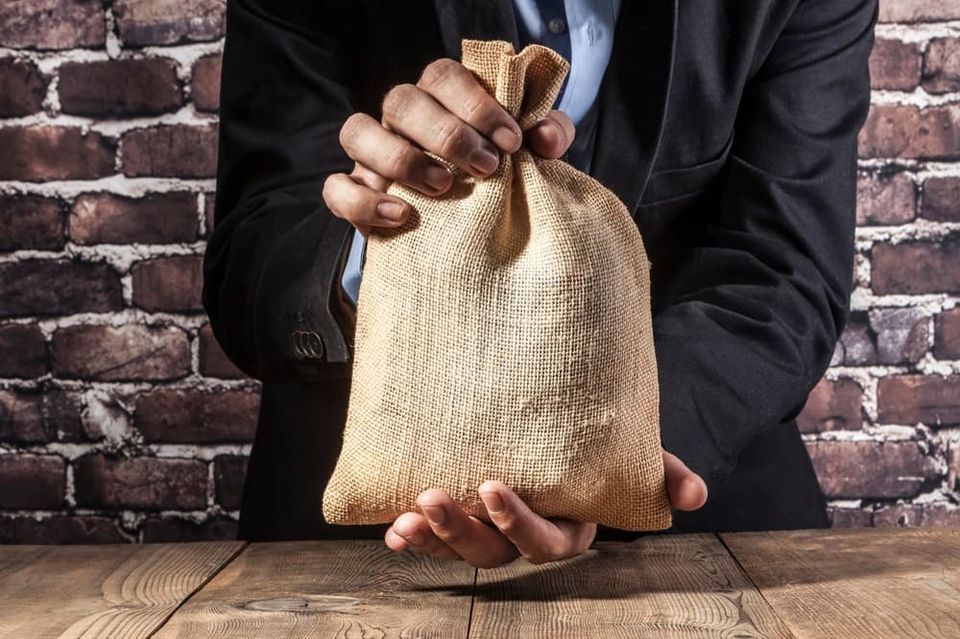 sack voll mit geld